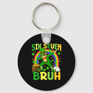 Chaveiro Seis Sete Bruh Dia de São Patrício Leprechaun Dabb