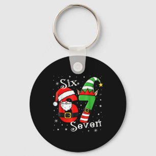 Chaveiro Seis Sete Divertidos 67 Meme 6 7 Elfo Natal Roupas