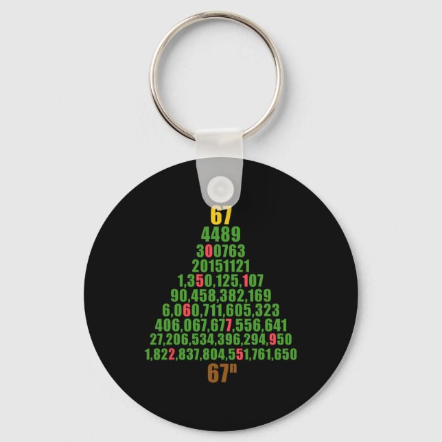 Chaveiro Seis Sete Natal 67 Para O Enésimo Poder Divertido  (Frente)