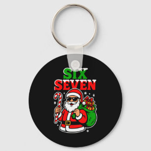 Chaveiro Seis Sete Papai Noel Natal Divertido 6 7 Frio Féri