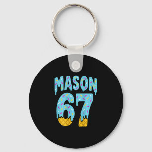 Chaveiro Seis Sete Sorvete Gota Mason 67 Meme Halloween (