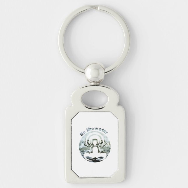 Chaveiro Seja como água diariamente (Frente)