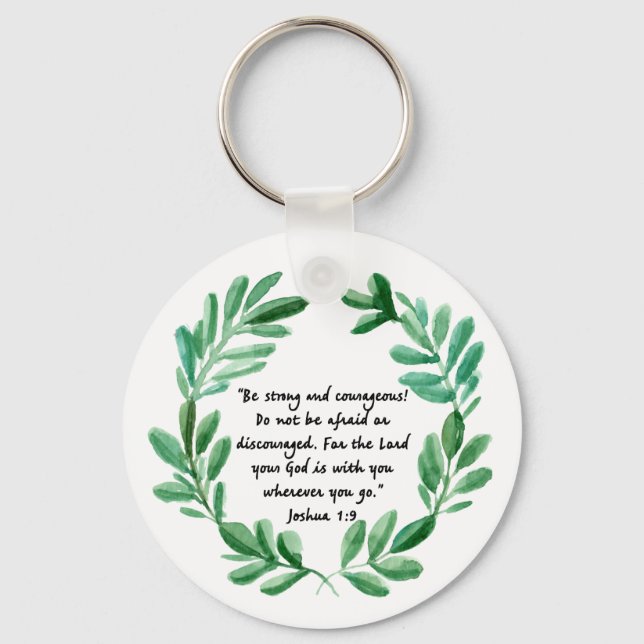 Chaveiro Seja forte e corajoso (Frente)