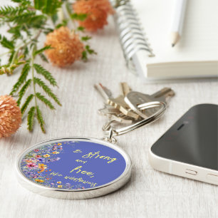 Chaveiro Seja Forte & Livre, Como Flores Silvestres   Flore