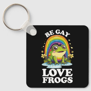 Chaveiro Seja Gay Ame Sapos Divertido Orgulho LGBTQ Arco-ír