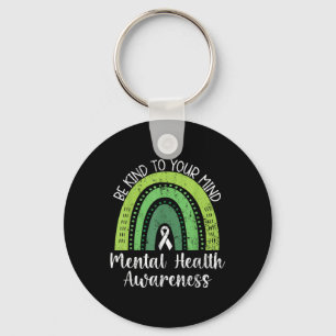 Chaveiro Seja gentil com sua mente, saúde mental, saúde, su