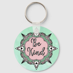 Chaveiro Seja gentil   Tinta e Casa Verde