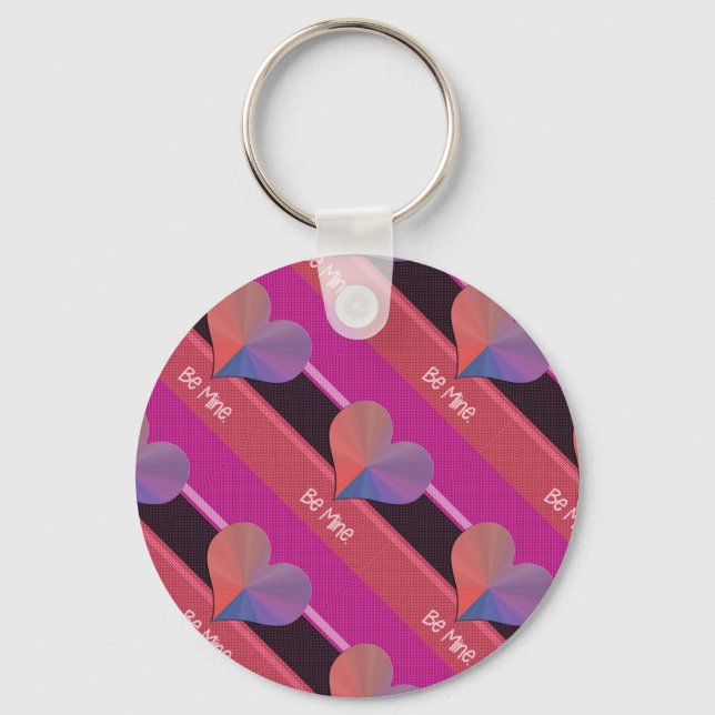 Chaveiro Seja meu Namorados Refletivo Coração (Frente)