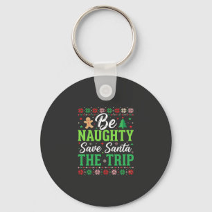 Chaveiro Seja Travesso Salve Papai Noel SVG Natal Divertido