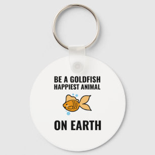Chaveiro Seja um goldfish inspirador positivo