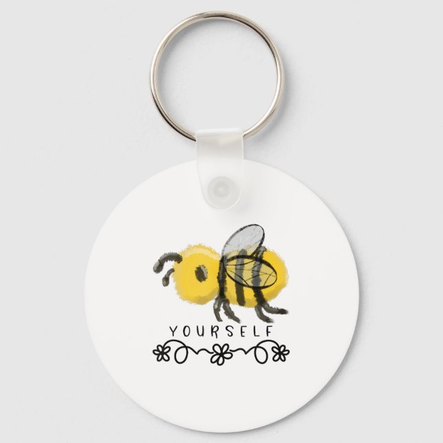 Chaveiro Seja uma Abelha Bumblebee Fofa  (Frente)
