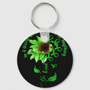 Chaveiro Seja verde Fita Sunflower Mental Health Aware