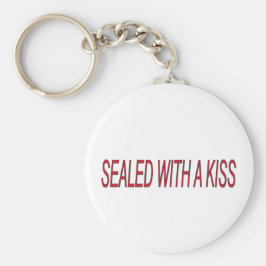 Chaveiro selado com dia de os namorados de aspas de amor de