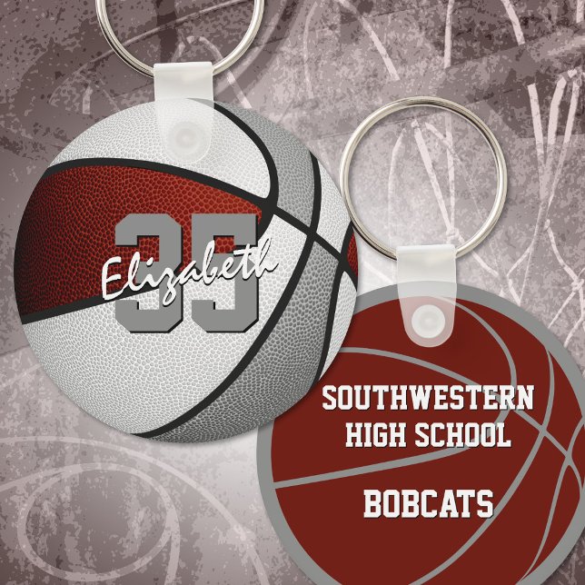 Chaveiro seleção de cinzas de maroon para meninos (Criador carregado)