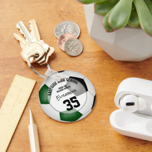 Chaveiro seleção de futebol negro verde raparigas presentes