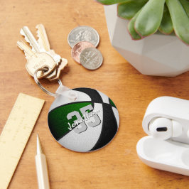 Chaveiro seleção verde negra cor bola de basquetebol mascul