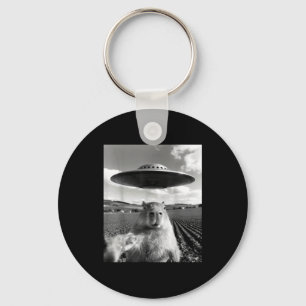 Chaveiro Selfie de Capivara com Ovni Presentes Divertidos d