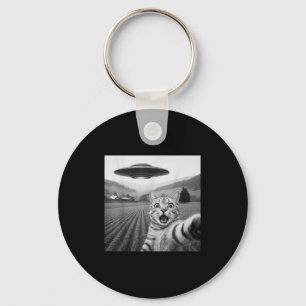 Chaveiro Selfie De Gato Com Alienígena Ufo Gifes Engraçados