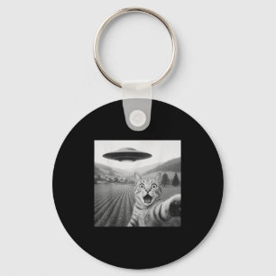Chaveiro Selfie De Gato Com Alienígena Ufo Gifes Engraçados