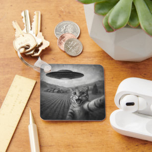 Chaveiro Selfie De Gato Com Presentes De Gato Engraçado De 