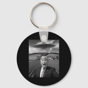 Chaveiro Selfie de Trump com Alien Ufo Presentes Engraçados