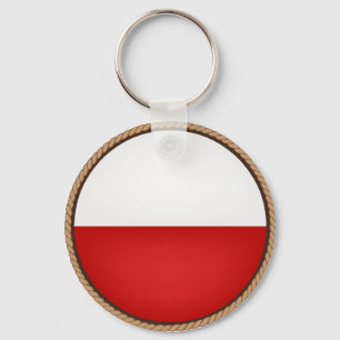 Chaveiro Selo da Bandeira da Polônia Legal