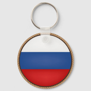 Chaveiro Selo de Bandeira da Rússia legal