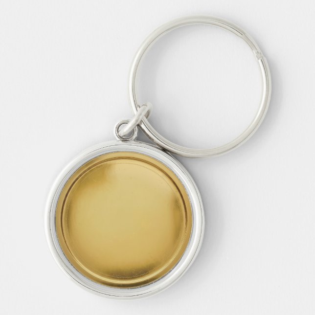 Chaveiro Selo de Folha de Ouro 3D Medalha de Prêmio de Exce (Frente)