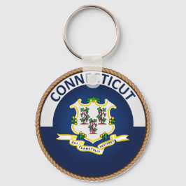 Chaveiro Selo de Sinalizador do Estado de Connecticut