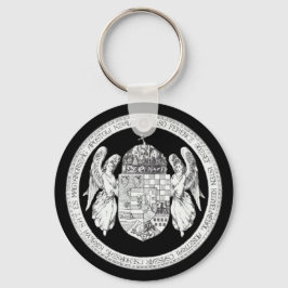 Chaveiro Selo Húngaro com Presente Húngaro de Casaco de Arm