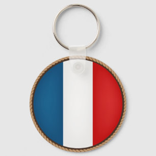 Chaveiro Selo legal da bandeira de France