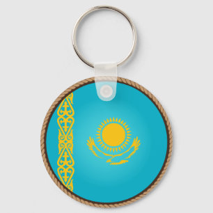 Chaveiro Selo legal da bandeira de Kazakhstan
