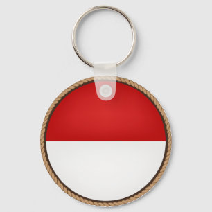 Chaveiro Selo legal da bandeira de Monaco
