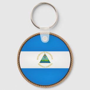 Chaveiro Selo legal da bandeira de Nicarágua