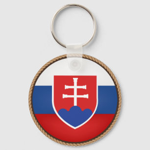 Chaveiro Selo legal da bandeira de Slovakia