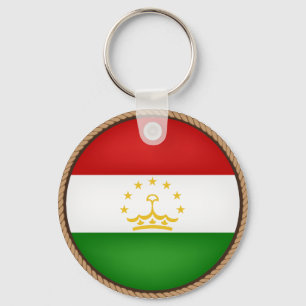 Chaveiro Selo legal da bandeira de Tajikistan