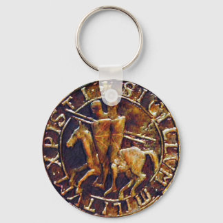 Chaveiro Selo Medieval dos Cavaleiros Templários