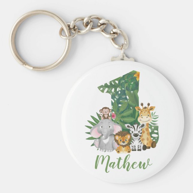 Chaveiro Selva primeiro aniversario Selvagem Safari (Frente)