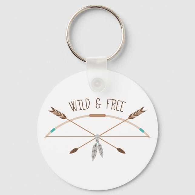 Chaveiro Selvagem e Livre (Frente)
