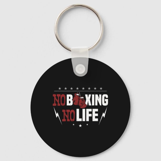 Chaveiro Sem Boxing Sem Vida Para Um Boxer (Frente)