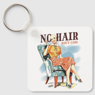 Chaveiro Sem Cabelo, não se importe - consciência do cancer