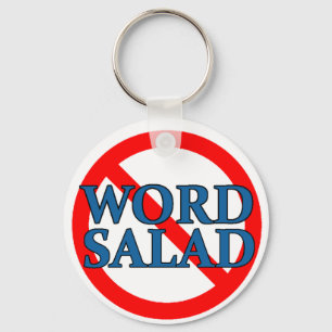 Chaveiro Sem Cadeia de Chave de Salada do Word