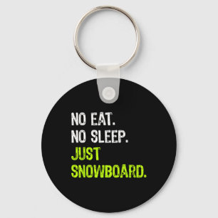 Chaveiro Sem Dormir Repetir Apenas Snowboard