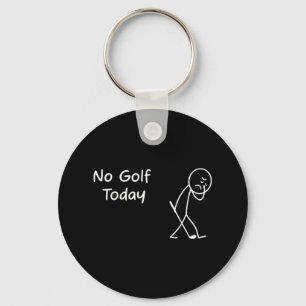 Chaveiro Sem Golfe Hoje Engraçado, Sad Graphman Golfer Fi
