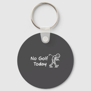 Chaveiro Sem Golfe Hoje Engraçado Triste Gráfico Stickman G