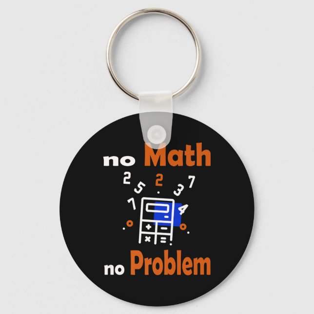 Chaveiro Sem Matemática, Sem Problemas Citar Ensino Engraça (Frente)