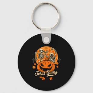 Chaveiro Sem Ossos Sobre Isso Jesus Salva Halloween Cristão