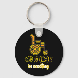 Chaveiro sem vergonha a pessoa com deficiência em roda