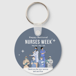 Chaveiro Semana de Enfermeiros Nacionais Personalizáveis