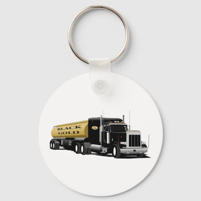 Chaveiro Semi Preto Dourado (Frente)